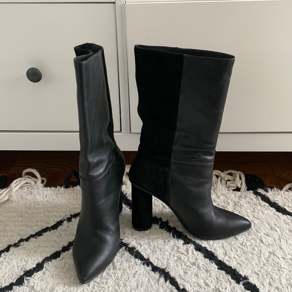 Leather boots
